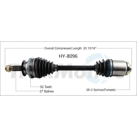 Surtrack Axle Cv Axle Shaft, Hy-8096 HY-8096